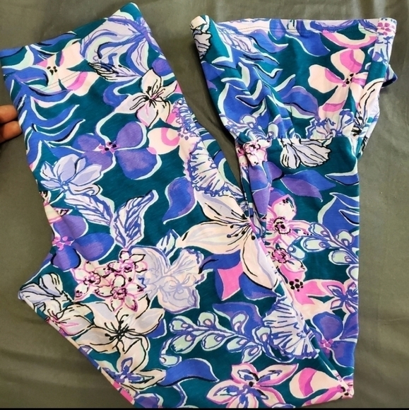 Lilly Pulitzer Vanya leggings girls Flare sz XL - Picture 2 of 8
